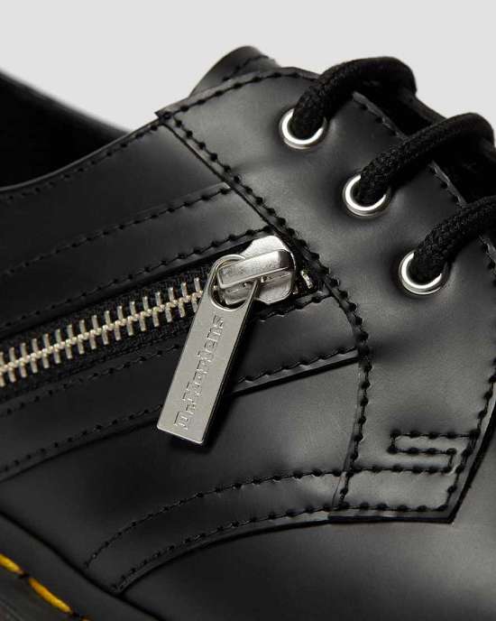 Zapatos Con Cordones Dr. Martens 1461 Bex Zip Mujer Negros MX-94351